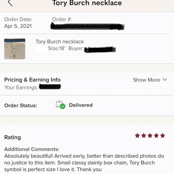 Tory Burch pendant necklace - Picture 3 of 3